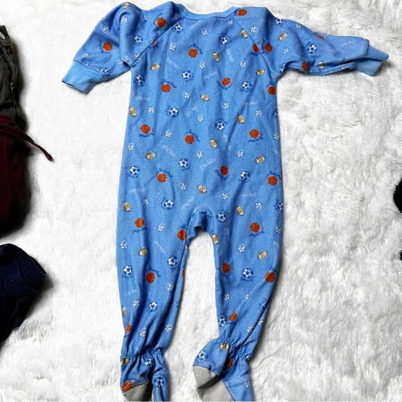 Bundle of Boy’s 18M Child of Mine Miniwear Footed Sleeper Jeans Fleece Pants - Picture 2 of 12